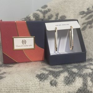 HOUSE OF HARLOW 1960 earrings. Lead safe + Nickel free. NEW IN BOX